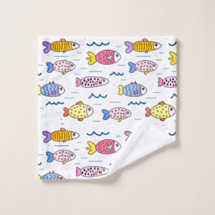 Colourful School of Fish Bath Towel Set