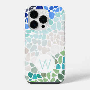 Colourful Sea Glass Monogram Case-Mate iPhone Case