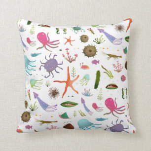 Colourful Sea Life Cushion