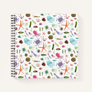 Colourful Sea Life Notebook