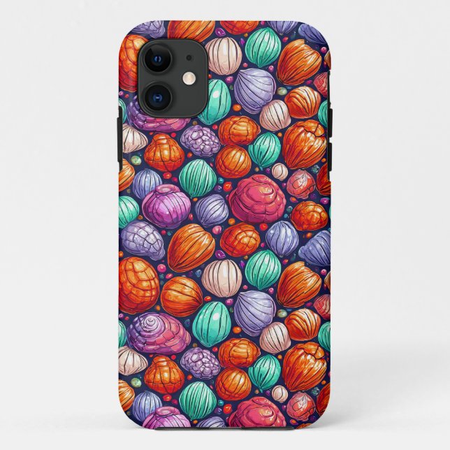 Colourful sea shells Case-Mate iPhone case (Back)