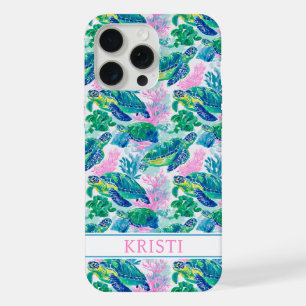 Colourful Sea Turtles iPhone 15 Pro Max Case