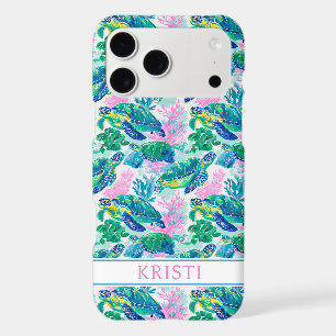 Colourful Sea Turtles Monogrammed