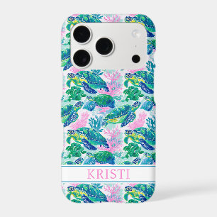 Colourful Sea Turtles Monogrammed