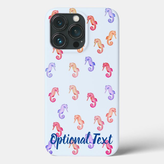 Colourful Seahorses Pattern  Case-Mate iPhone Case (Back)