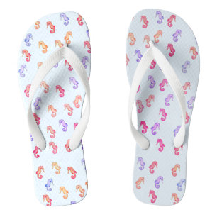 Colourful Seahorses Pattern Jandals