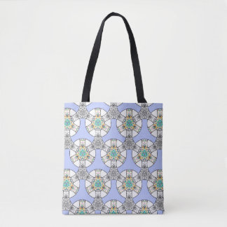 Colourful seamless mosaic interlacing stripes patt tote bag
