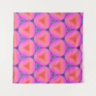 Colourful seamless pattern with simple geometric o tapestry