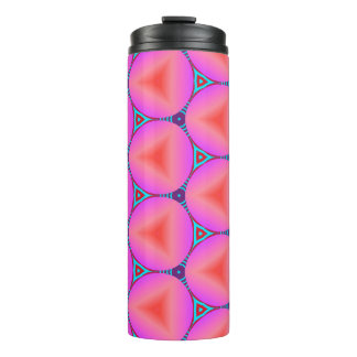 Colourful seamless pattern with simple geometric o thermal tumbler