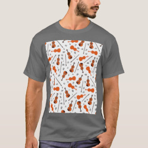 Colourful seamless pattern with violins Graphic T-Shirt