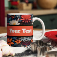 Colourful Seamless Patterns Fabric Coffee Mug