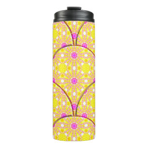 Colourful seamless textured pattern tilesabstract, thermal tumbler
