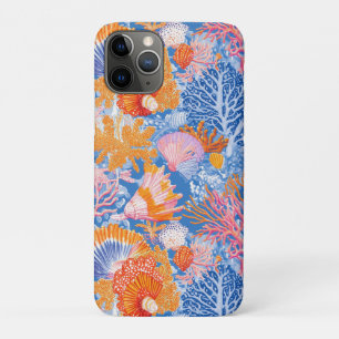 Colourful Seashell Coral Turquoise Purple Ocean Case-Mate iPhone Case