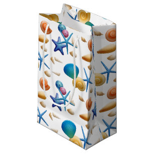 Colourful Seashells Beach Small Gift Bag