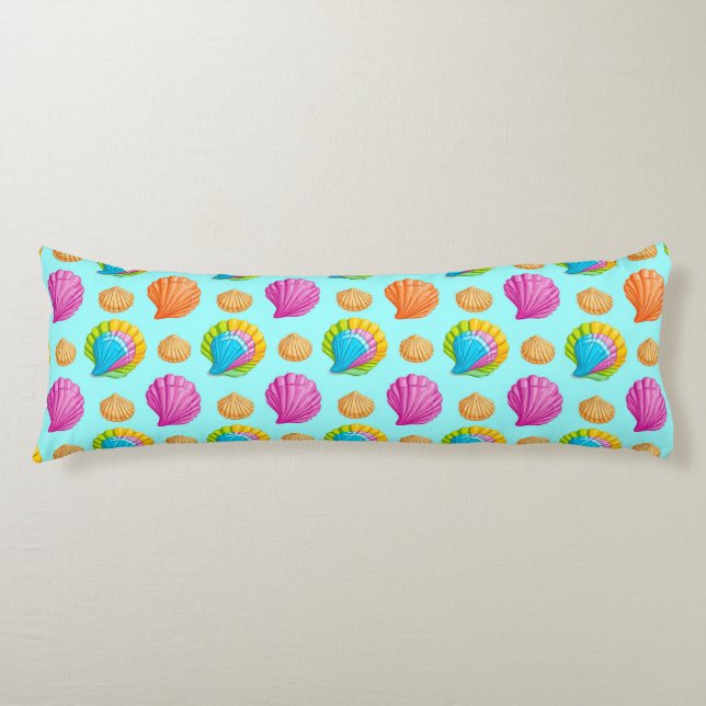 Colourful Seashells  Body Cushion (Front)