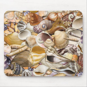 Colourful Seashells Mouse Pad