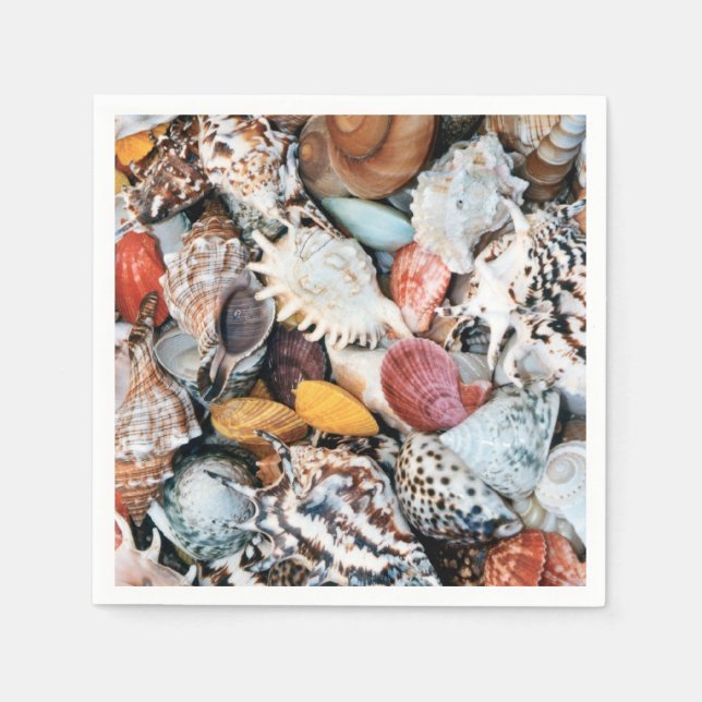 Colourful Seashells Napkin (Front)
