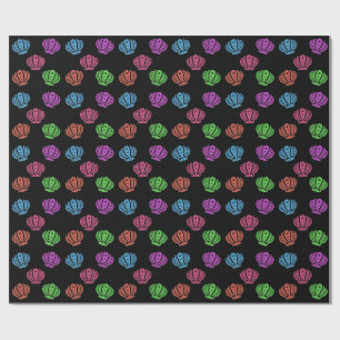 Colourful Seashells Pattern Wrapping Paper