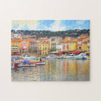 Colourful Seaside Buildings Boats Marseille France