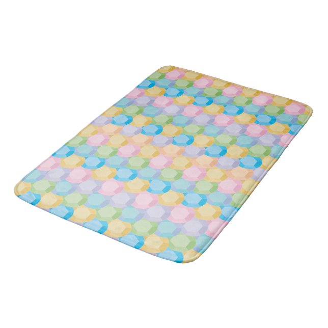 Colourful Sequins Bath Mat (Angled)