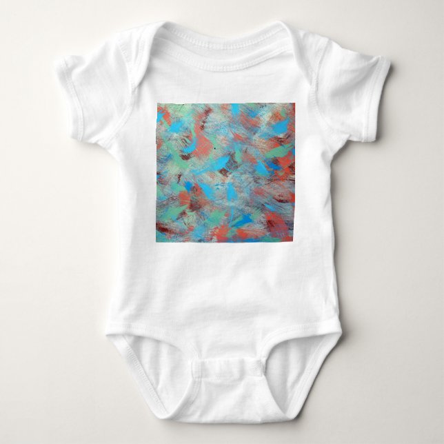 Colourful series: abstract background texture. baby bodysuit (Front)