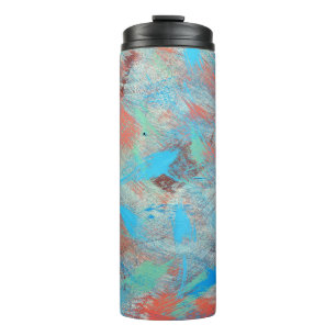 Colourful series: abstract background texture. thermal tumbler