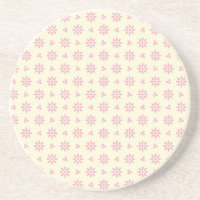 Colourful Series---Eyelet Ecru & Pink coaster