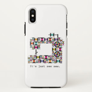 Colourful Sewing Machine Quilt Pattern Case-Mate iPhone Case