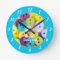 Colourful Sewing Room Personalised Round Clock