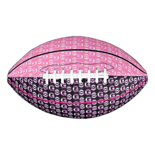 Colourful SG Girls Pink Pattern Kid's Football (Front)