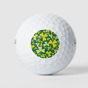 Colourful Shamrocks Golf Balls