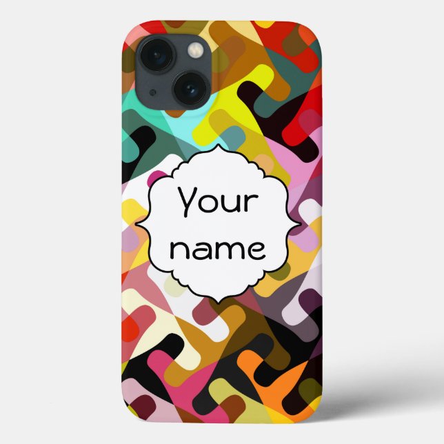 Colourful shapes abstract design Case-Mate iPhone case (Back)