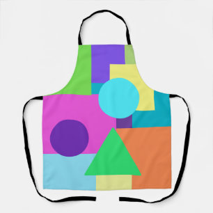 Colourful Shapes Colour Block Apron