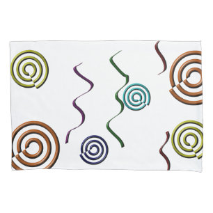 Colourful Shapes Design Pillowcase