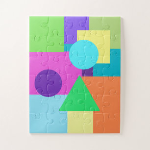 Colourful Shapes Easy Puzzle