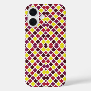 Colourful shapes patterns design iPhone 16 case