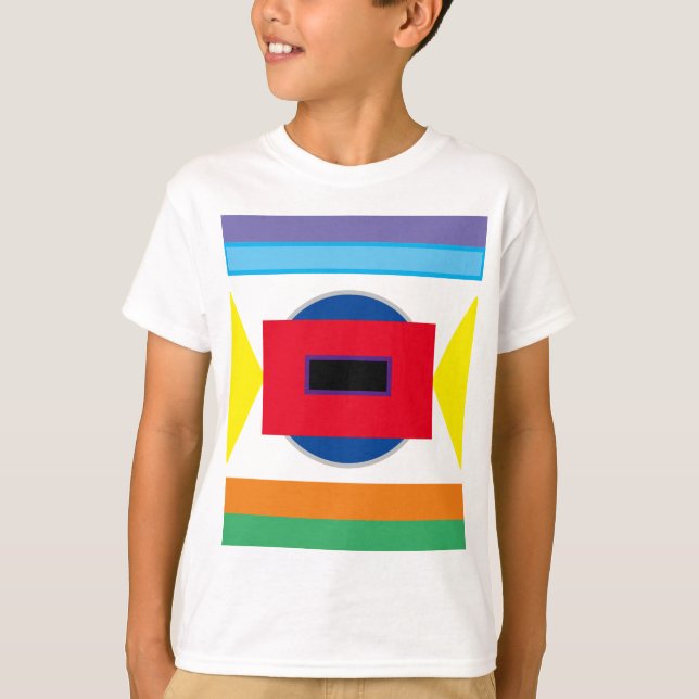 Colourful SHAPES T-Shirt for Boys (Front)