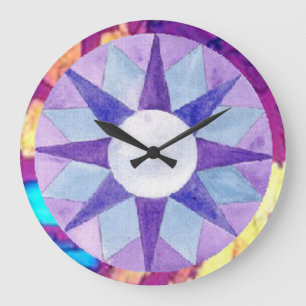 Colourful Shapes Wall Clock