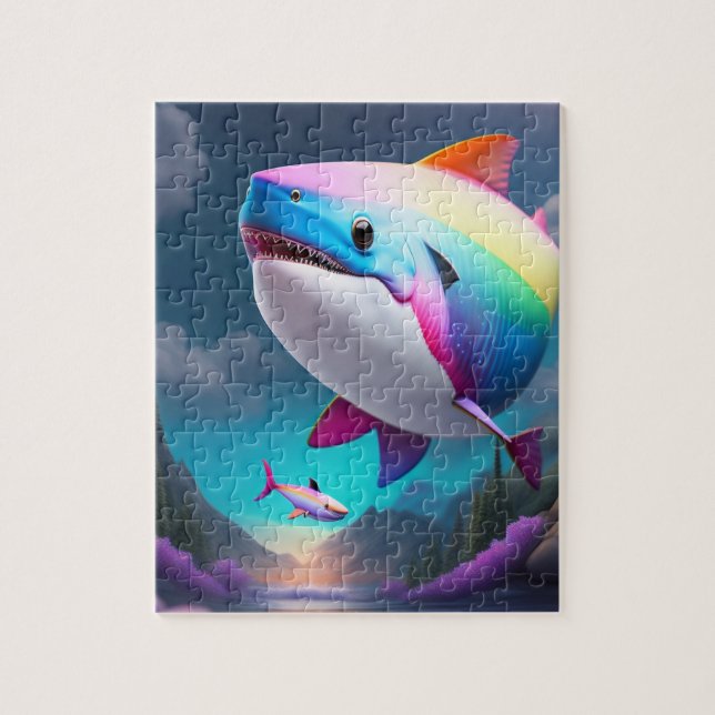 Colourful Shark Jigsaw Puzzle (Vertical)