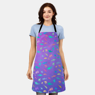 Colourful shark under the sea School Party Apron