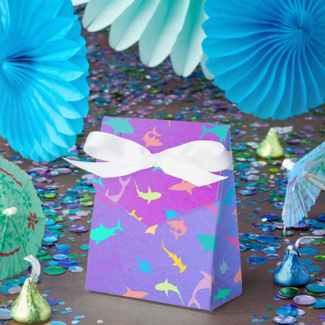 Colourful shark under the sea School Party Favour Box (Party)