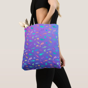 Colourful shark under the sea School Party Tote Bag