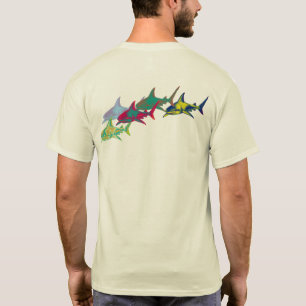 colourful sharks T-Shirt
