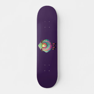 Colourful Sheep Illustration Skateboard