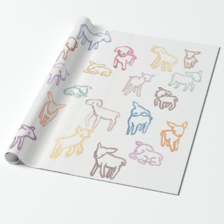 Colourful Sheep Wrapping Paper