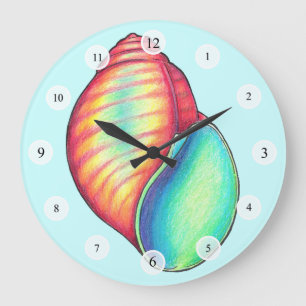Colourful Shell Clock
