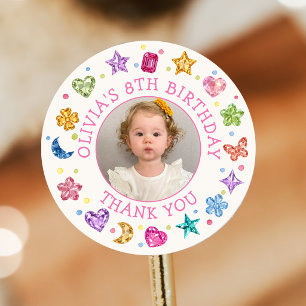 Colourful She's A Gem Birthday Sticker