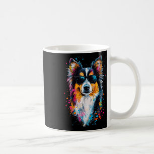 Colourful Shetland Sheepdog Face Cute Puppy Dog Lo Coffee Mug
