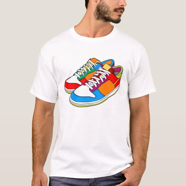 Colourful Shoes T-Shirt (Front)
