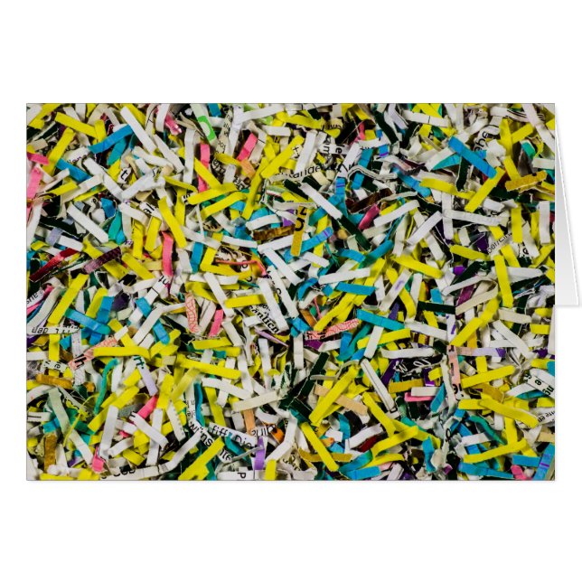 Colourful Shredded Paper (Front Horizontal)